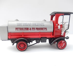 Ertl Tanker Truck Bank - 1910 Mack Senior Truck Bank - Texaco Bank - Made in the USA