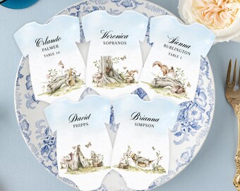 Onesie Shape Woodland Place/Escort Cards