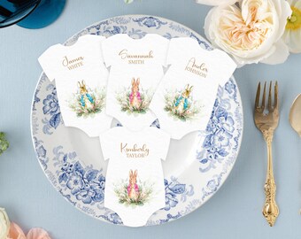 Onesie Shape Peter Rabbit Escort/Place Cards