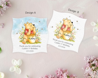 Decorative Winnie the Pooh Thank You Tags