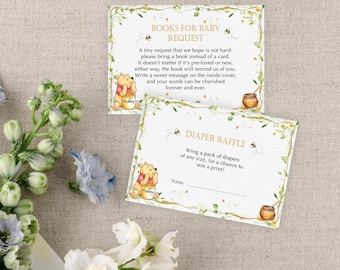 Books for Baby, Thank You Note & Diaper Raffle Cards