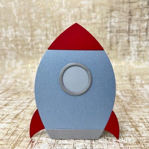 Space Shuttle, Rocket Shape Birthday Invitation