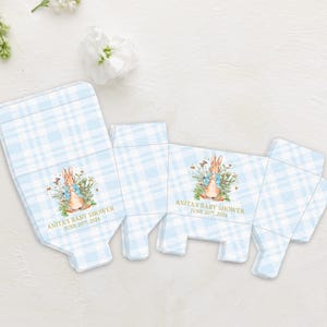 Customizable Peter Rabbit Theme | Jordan Almonds | Rectangular Favor Box
