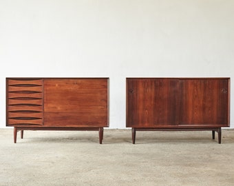 Rare Pair of Rosewood Arne Vodder Cabinets / Sideboards, Sibast, Denmark, 1960s