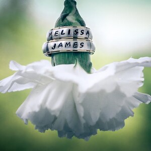 Personalized Name ring , His and Her Wedding Ring , Engraved ring , Friendship Promise Ring , Customized Ring , Hand Stamped  Ring