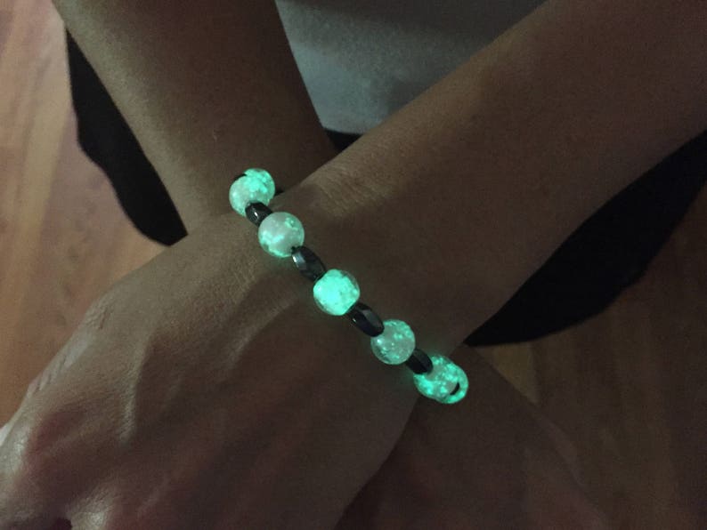 Glow in the Dark Bracelet Glow in the Dark Jewelry Gift | Etsy