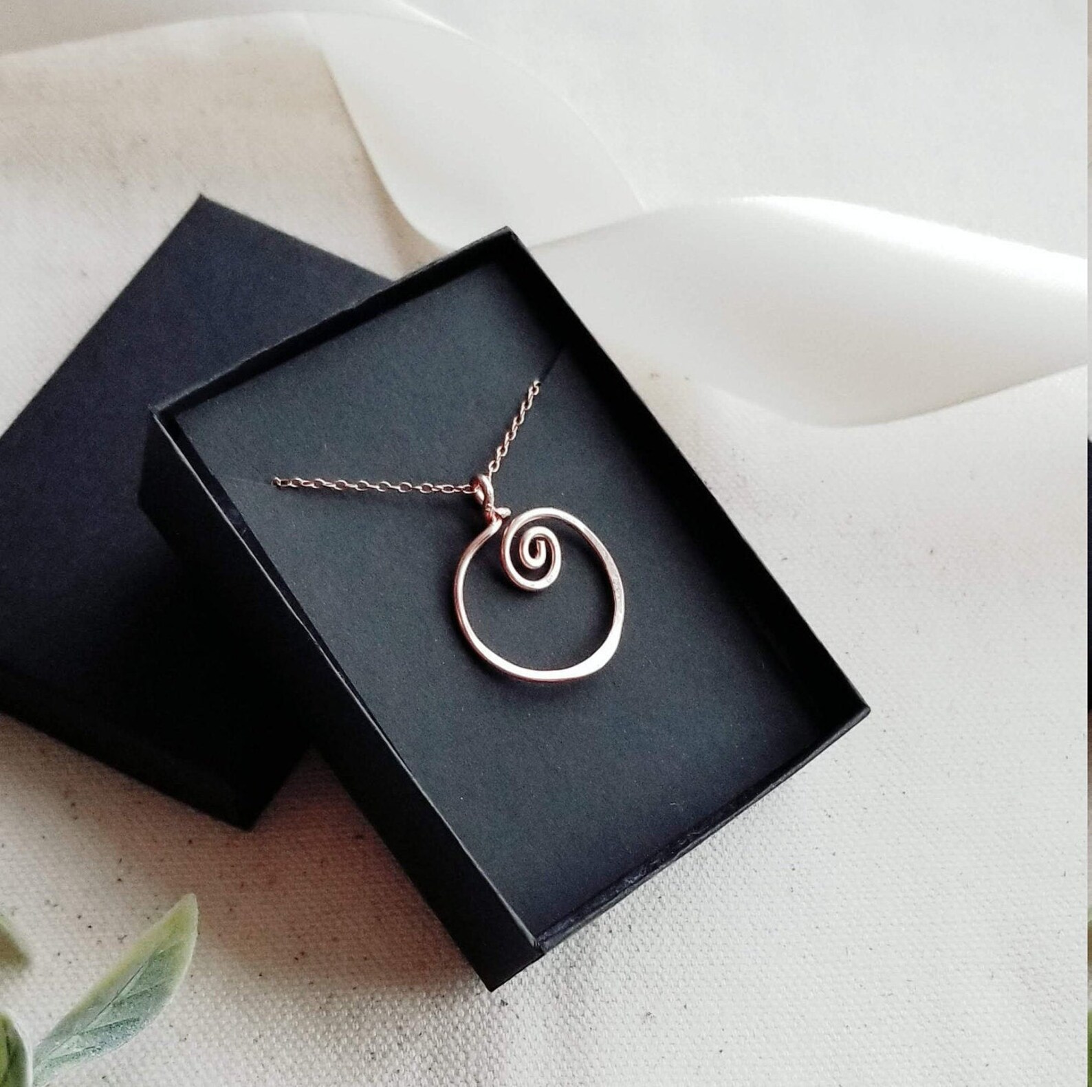 Wedding Ring Holder Necklace Rose Gold Jewelry Textured Ring Etsy