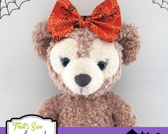 LAST ONE Boo! Halloween Bow • Fits 17" Duffy/ShellieMay the Disney Bear Plush • Ready to Ship