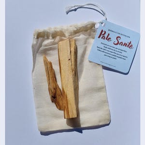 Natural Palo Santo Sticks – Set of 3 with Cotton Bag | Incense from Peru