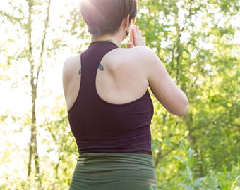 Racerback Tank with built-in bra Love Light Yoga