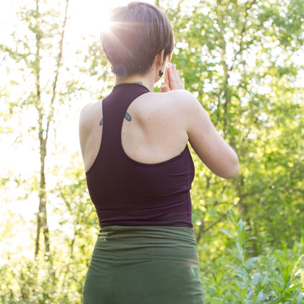 Racerback Tank with built-in bra Love Light Yoga