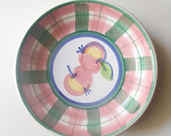 Caleca plates Sicilian vintage handcrafted ceramic plates