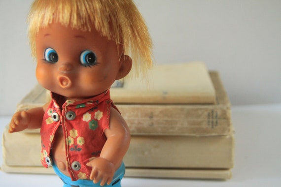small plastic doll