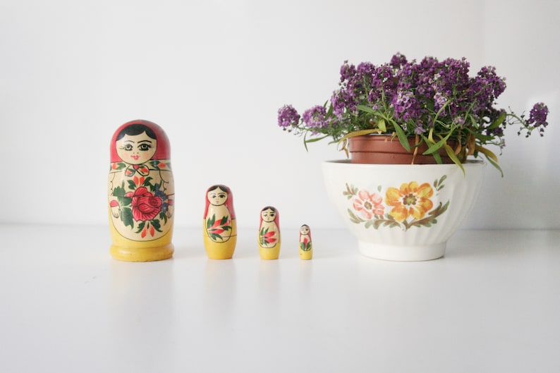 Russian matryoshkas, different matryoshkas, 4 dolls, matryoshka, Russian dolls, set 3 1 the big image 1