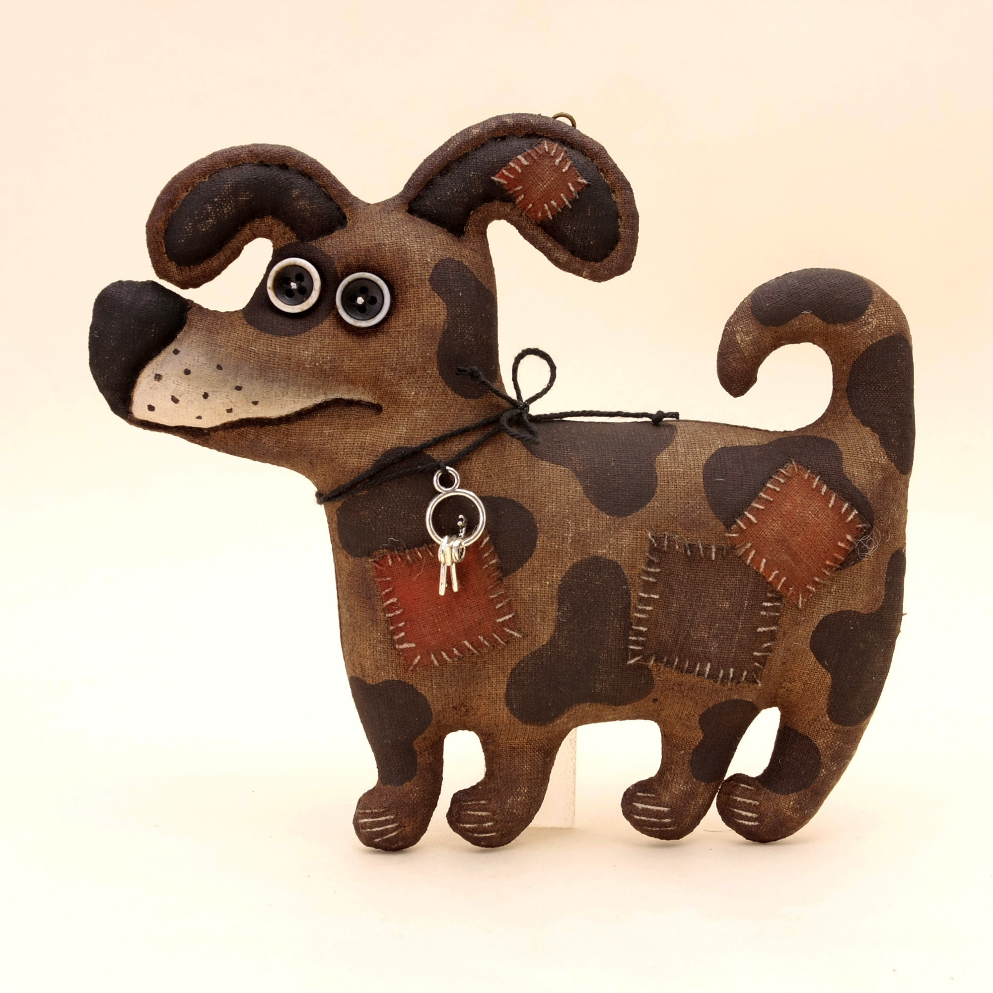 Kleiner gefleckter Hund für Glück Etsy