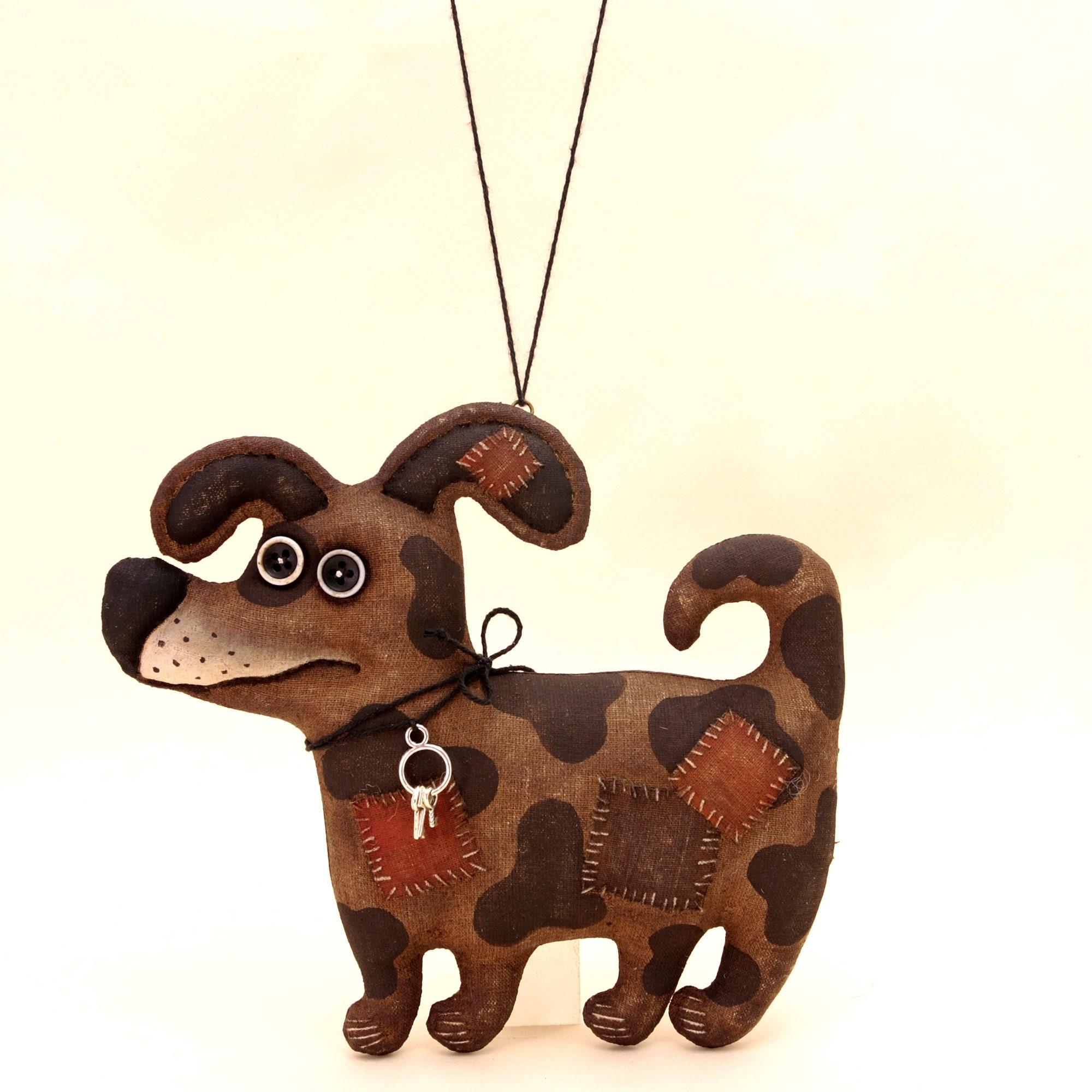 Kleiner gefleckter Hund für Glück Etsy