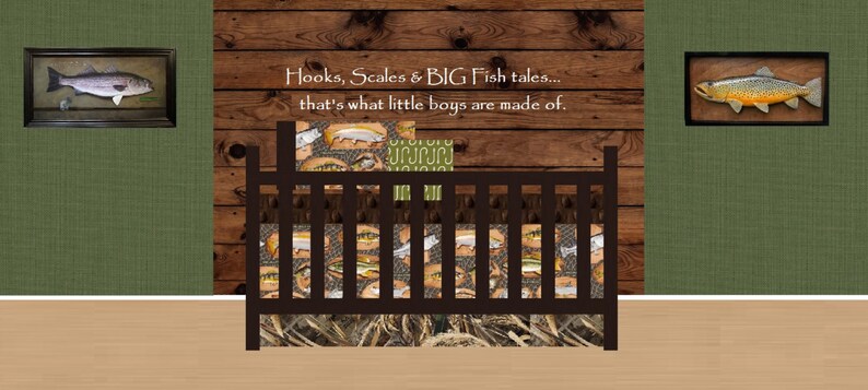 Hook Line Sinker Nursery Collection Hunting Baby Bedding Etsy