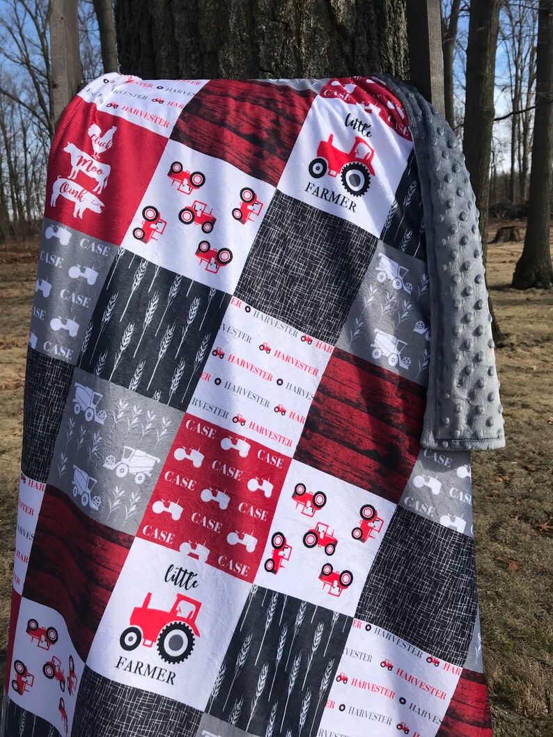 Tractor Crib Bedding Tractor Baby Bedding Case IH Baby Etsy