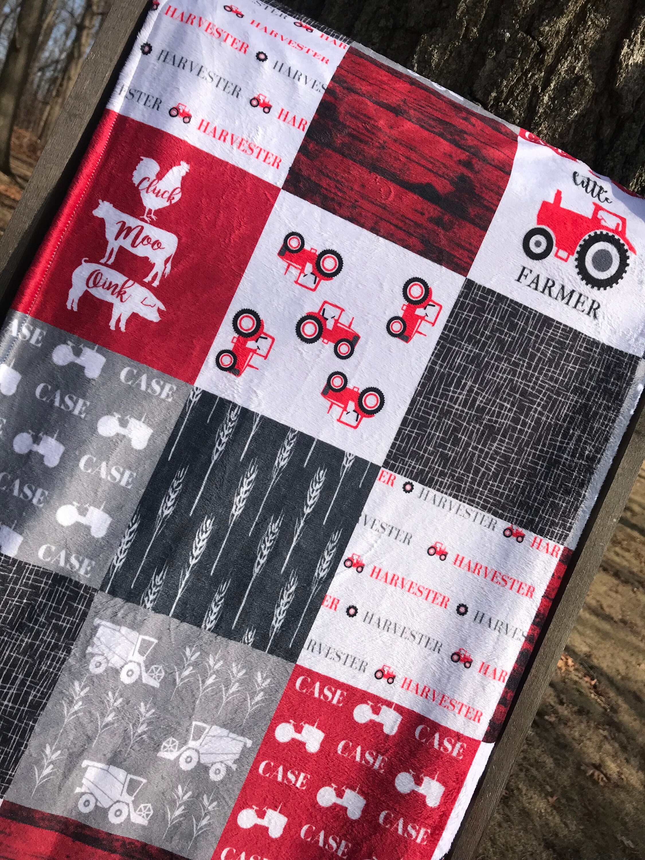 Tractor Crib Bedding Tractor Baby Bedding Case IH Baby Etsy