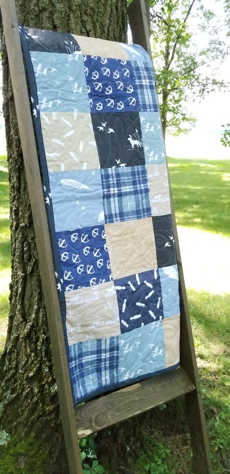Duck Hunting Baby Quilt Duck Hunting Baby Blanket Duck Etsy