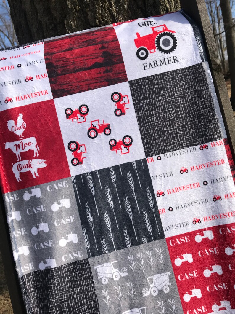 Tractor Crib Bedding Tractor Baby Bedding Case IH Baby Etsy