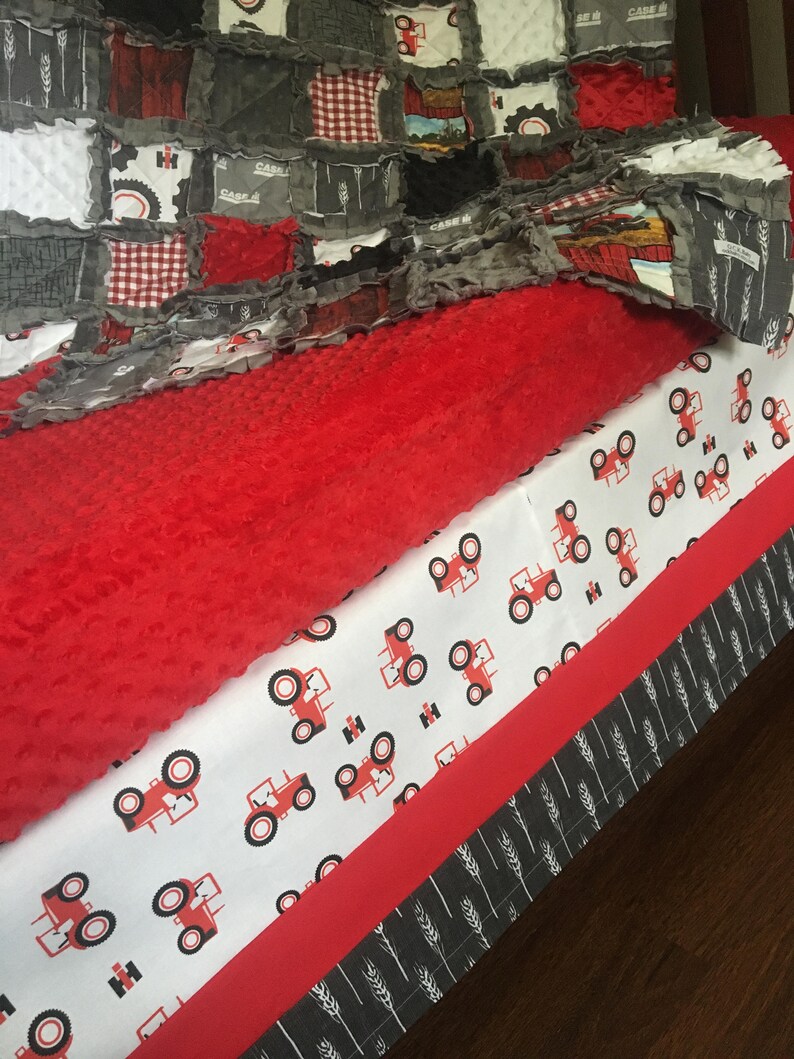 Tractor Crib Bedding Tractor Baby Bedding Case IH Baby Etsy