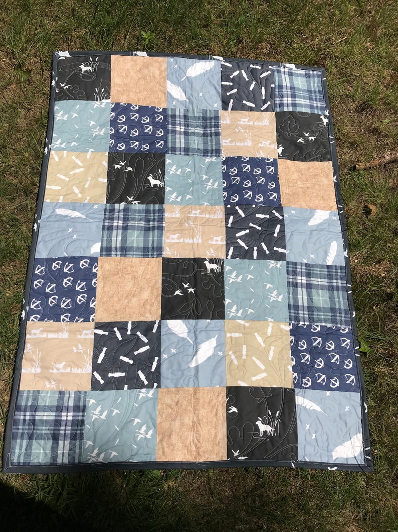 Duck Hunting Baby Quilt Duck Hunting Baby Blanket Duck Etsy