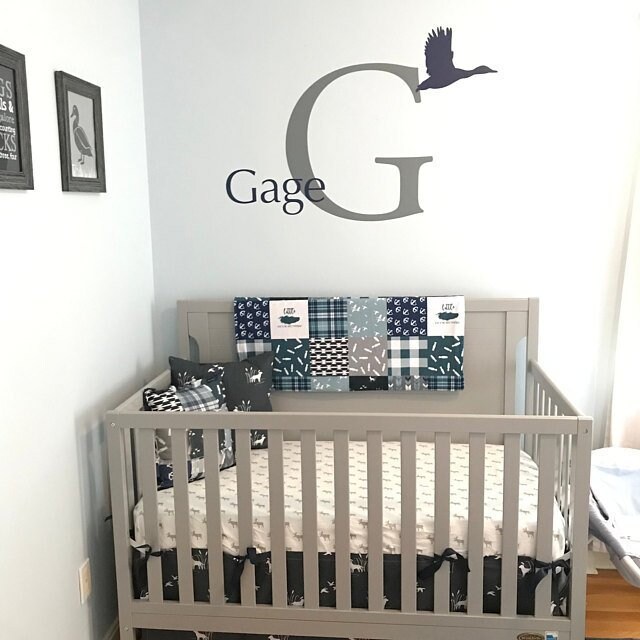 hunting crib set
