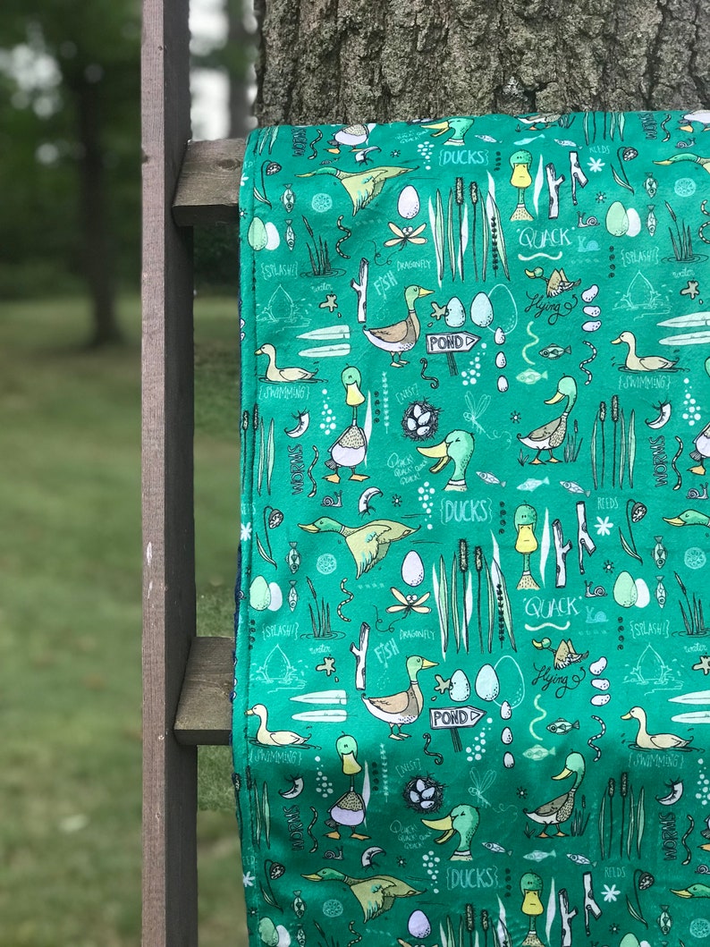 Duck Hunting Baby Blanket Duck Minky Blanket Duck Hunting Etsy