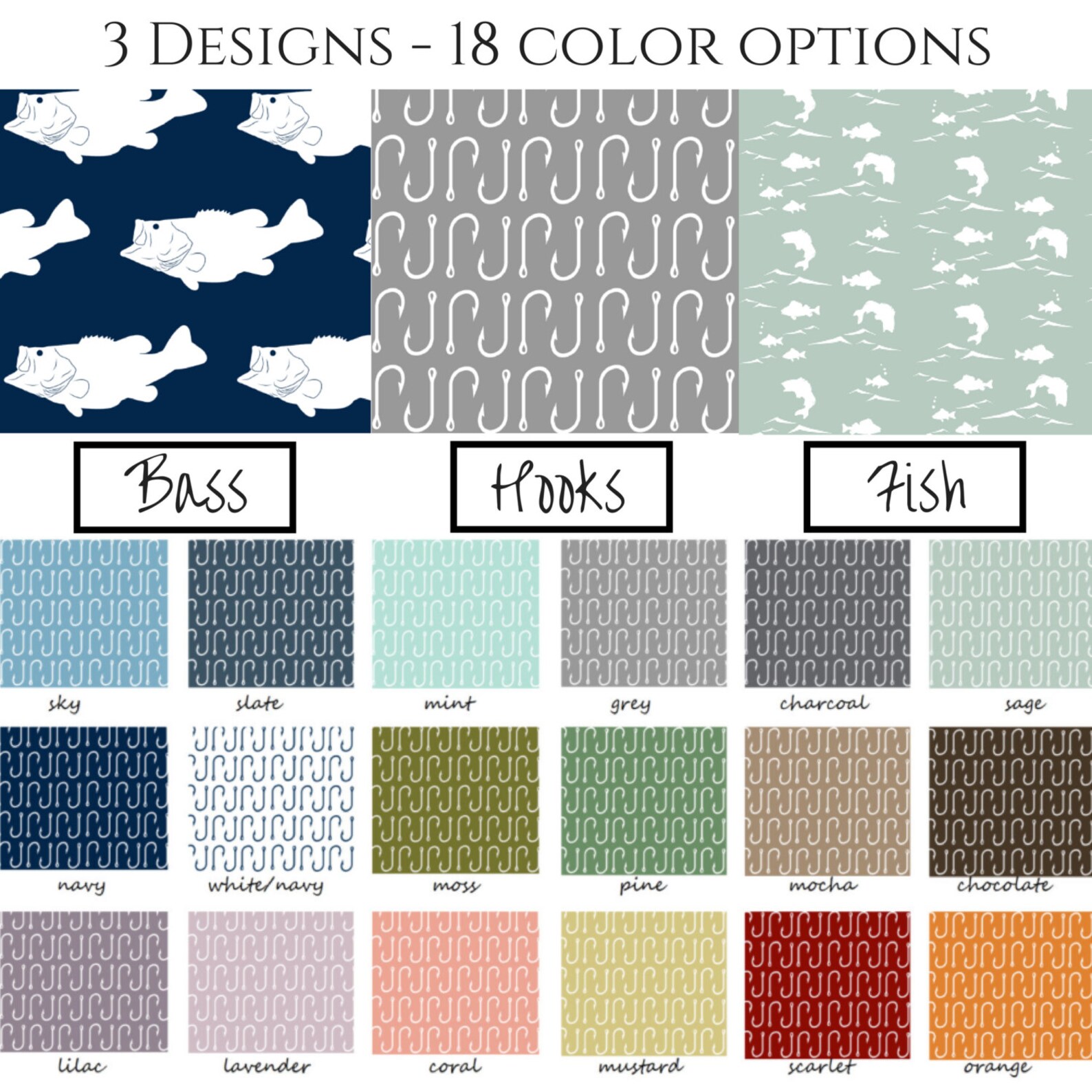 GONE FISHING Fishing Crib Sheets Fitted Crib Sheet Etsy
