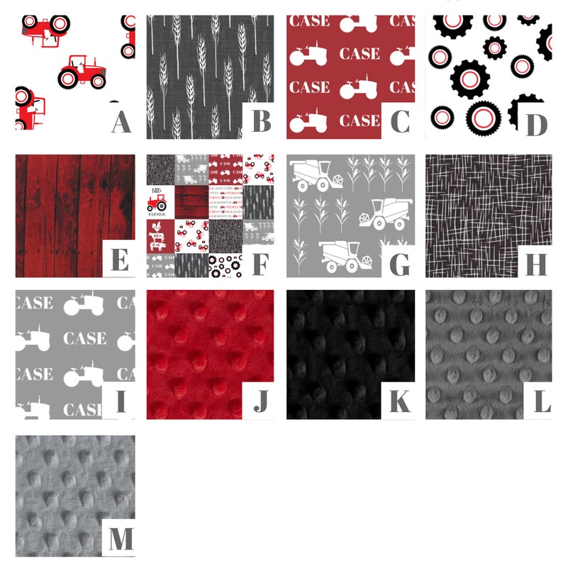 Tractor Crib Bedding Tractor Baby Bedding Case IH Baby Etsy