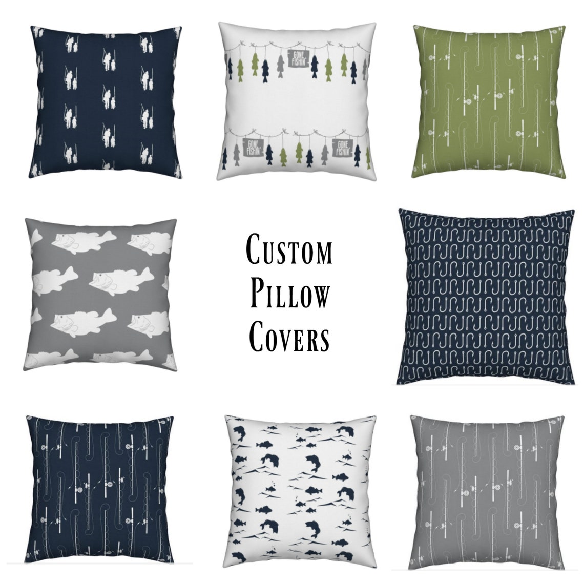 BASS FISHING Nautical Nursery Fishing Crib Bedding Fishing Etsy