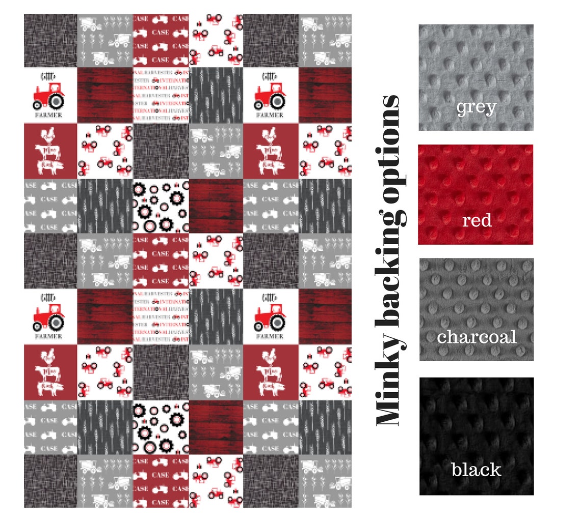 Tractor Crib Bedding Tractor Baby Bedding Case IH Baby Etsy