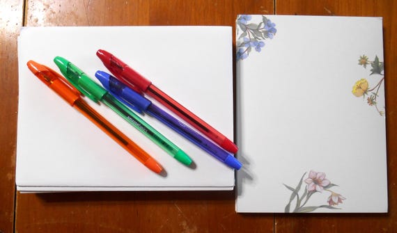 Vintage Stationery Set, 13 Sets, Floral Stationery, Very Heavy Cardstock