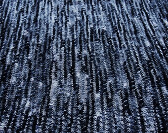 Sweater Fabric, Black Grey white, Lavender Accents, Silver Threads throughout, Cut To Order Down to 1/2 Yard, 54" width Of Fabric, BTY