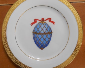 Gold Buffet~Royal Gallery~8 1/2"~Vintage Plate~ Price Is Per Plate~Fabergé Egg Style~Different Colors Available~Gold Tone Scroll~Pre-Owned