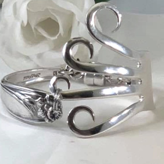 Handmade Fork Bracelet Unique Silverware Jewelry Gifts for Women