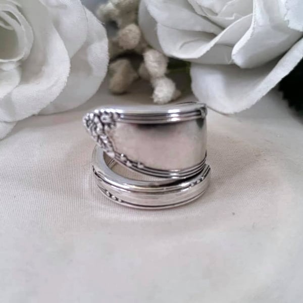 Silver Spoon Ring, Spoon Jewelry For Women, Silverware Jewelry Gift for Her, Mother's Day Gift for Mom, Repurposed Flatware Jewelry