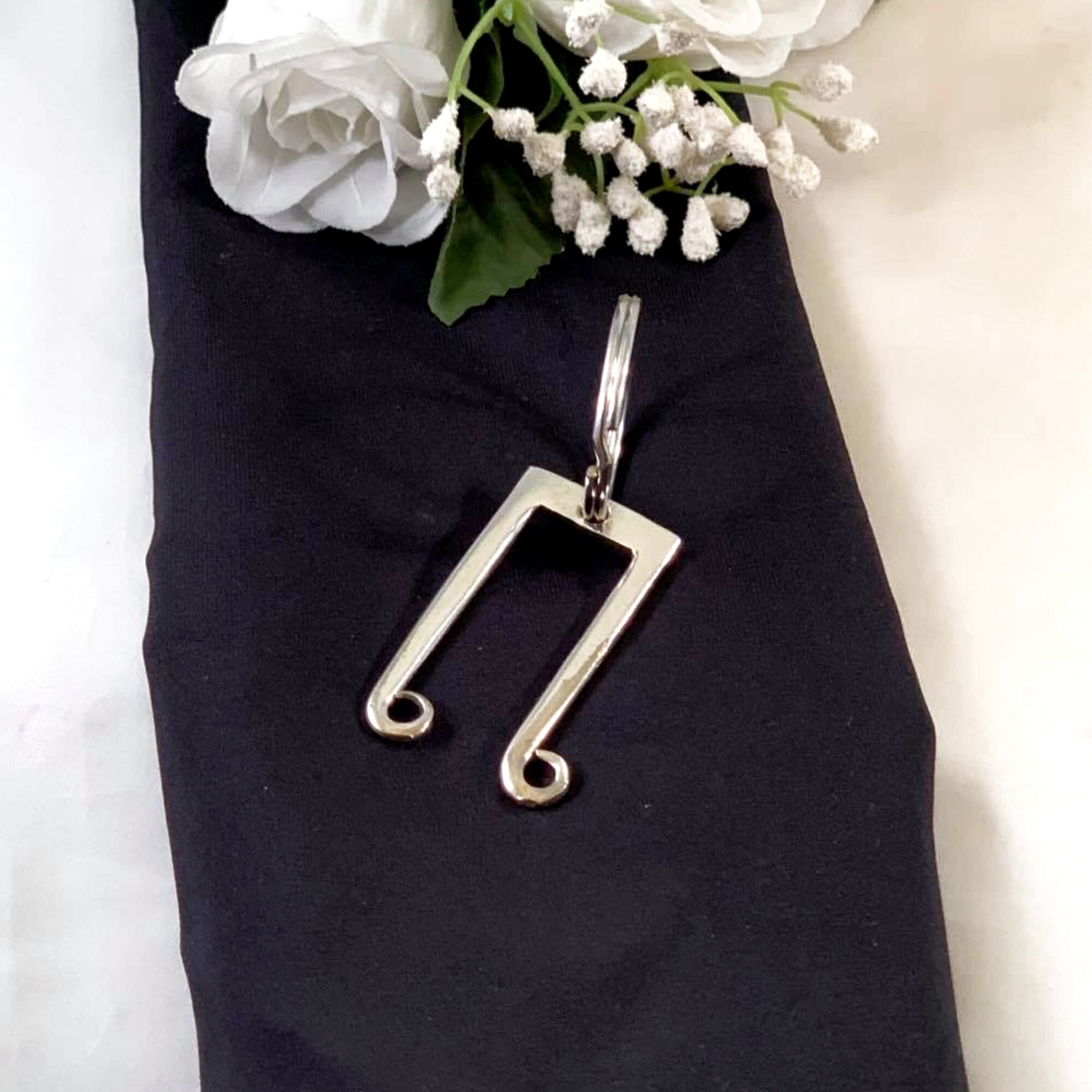 Music Note Key Chain, Silverware Key Fob for Music Lovers, Silverware ...
