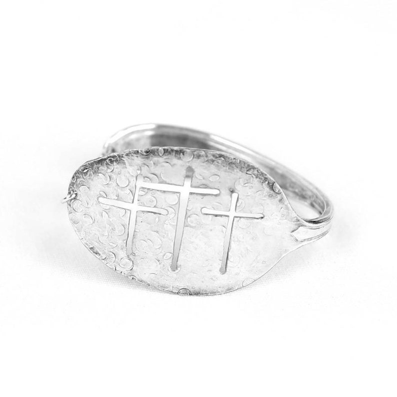 Christian Cuff Bracelets Calvary Cross Spoon Bracelet Etsy