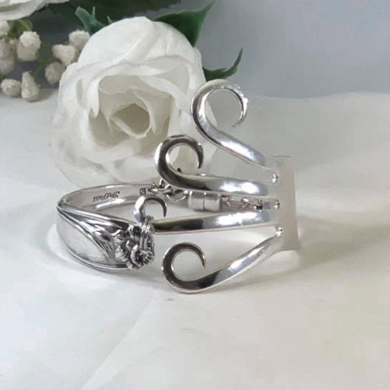 Handmade Fork Bracelet Unique Silverware Jewelry Gifts for Women