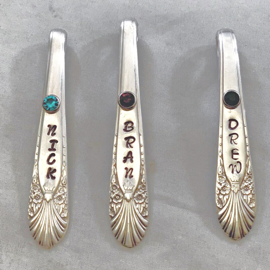 Unique Silverware Pendant Name Necklace Birthday Gift for Grandma ...