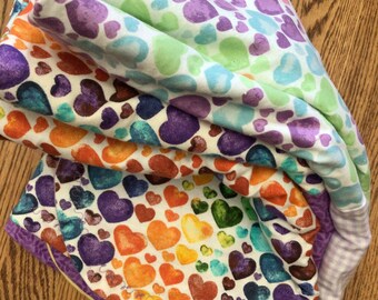 Newborn flannel double sided receiving blankets, 36-40 inches, baby shower, layette, snuggle blanket, nursing cover, swaddling blanket