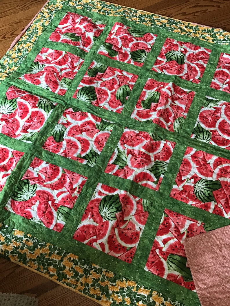 HarneysHandmades Quilted Cotton Throw - Thumbnail 3