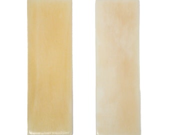 Dos (2) placas planas de hueso para mangos de cuchillos (128-912)