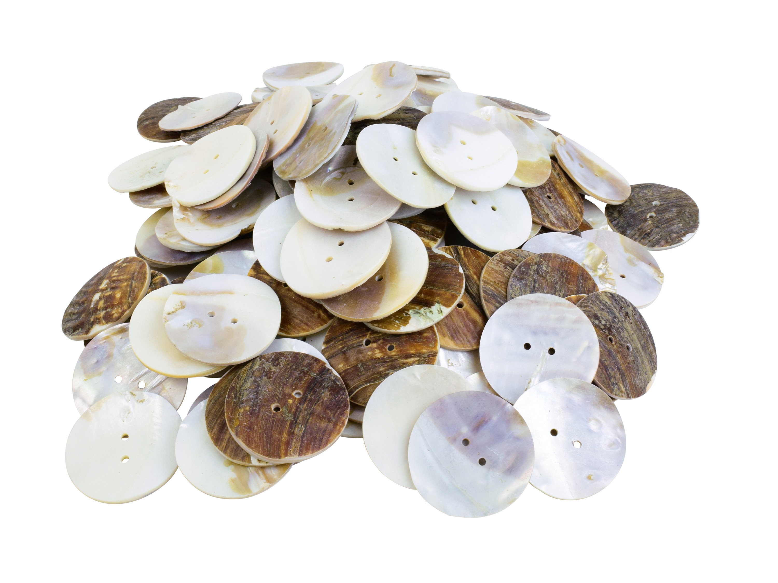 Freshwater Mother Of Pearl Button: 80L (51mm or 2)