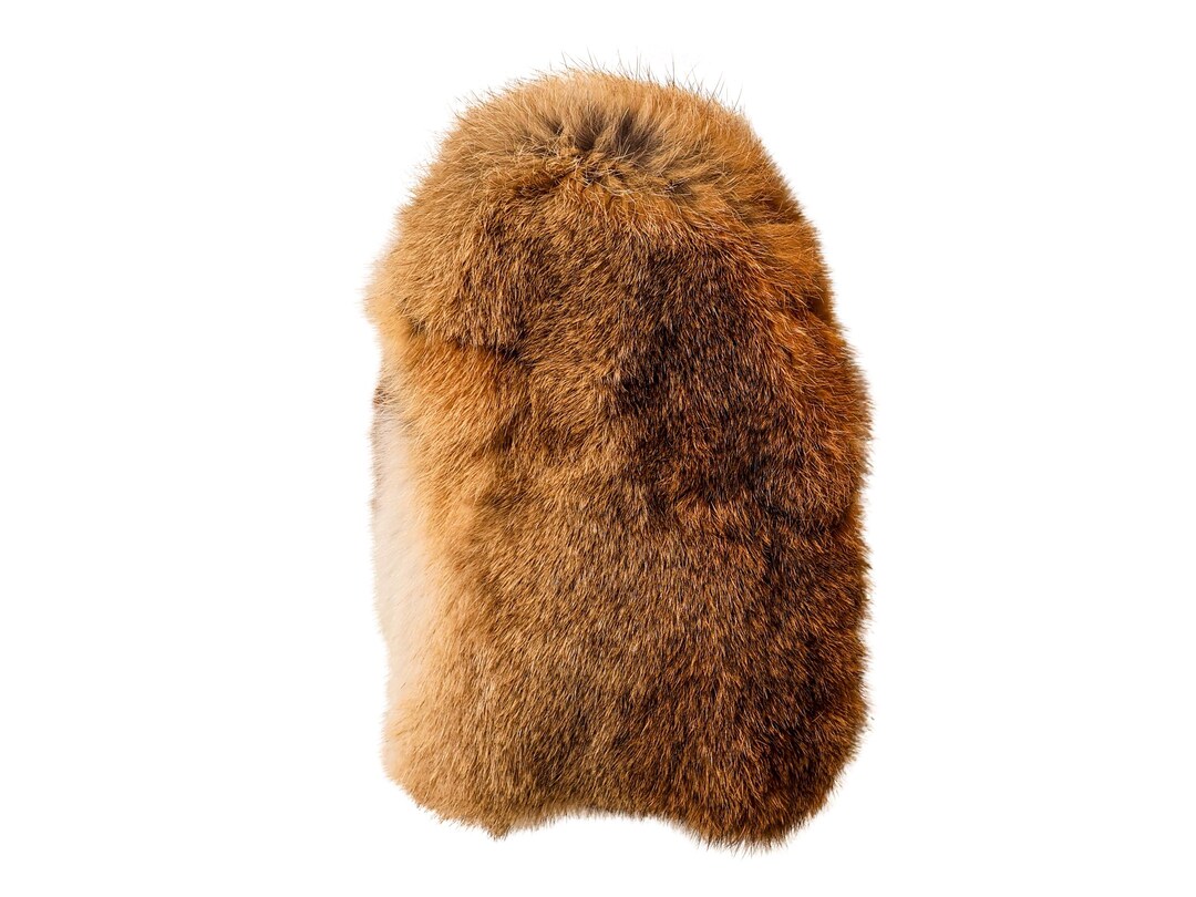 Real Sheared Beaver & Rabbit Fur Massage Mitt With Buckle (695-10-G6433 ...
