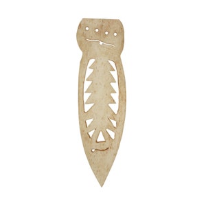 Tea Stained Bone Tree of Peace Spearhead Pendant (128-210TS) Y1J