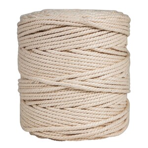 May include: A roll of natural-colored cotton rope, perfect for crafting projects.