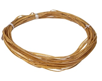 One bundle of 60 Feet of 1/8th-inch Machine Cut Double Back Bovine Cow Rawhide Lacing (1107-10-1/8)